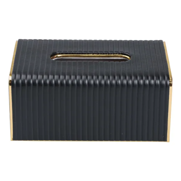 Серветниця з екошкіри 20х13х9 см Чорний