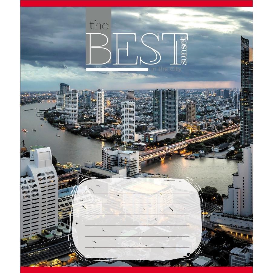 Шкільний зошит Захід сонця у місті 096-630190K-3 в клітинку 96 аркушів (RLT55424)