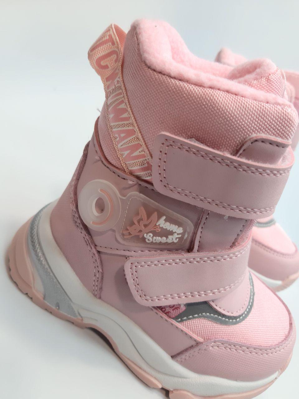 Ботинки зимние TOM.M для девочки р. 23 15 см Розовый (10243 В) - фото 4 Ботинки зимние TOM.M для девочки р. 23 15 см Розовый (10243 В) - фото 4