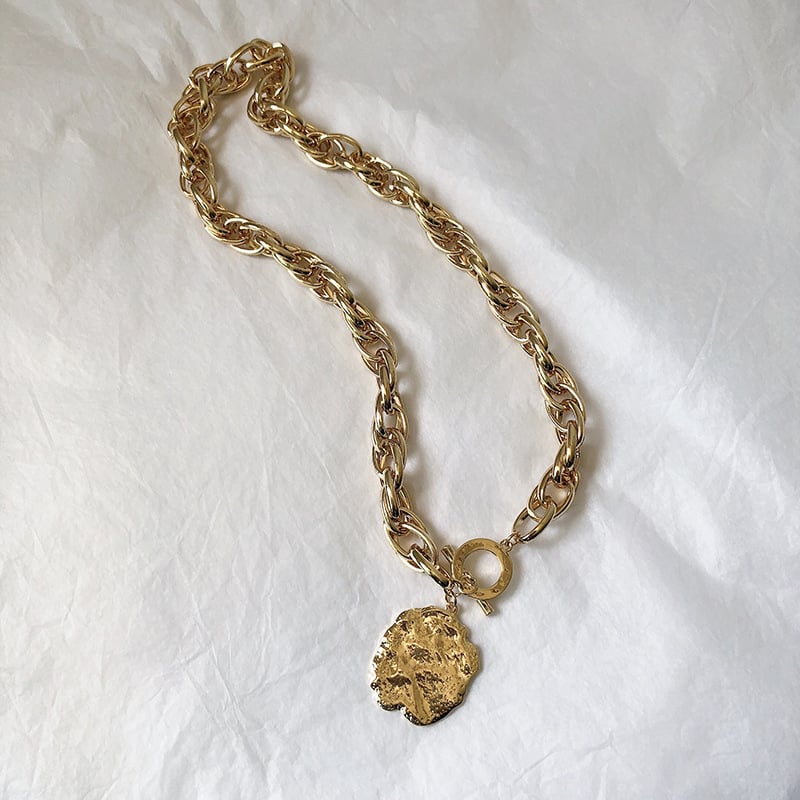 Колье-чокер винтажное позолоченное JUVO Золотой (e9fc8151)