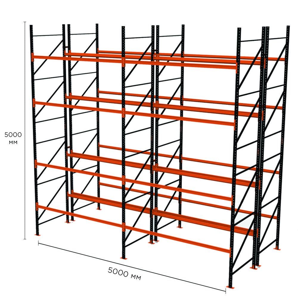 Стелаж палетний Emby PR-Light 5000x5000x2200 мм (1760439031) - фото 3