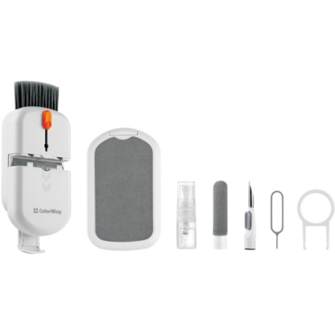 Набір для очищення електроніки ColorWay CW-1111 10в1 White (CW-1111) Набір для очищення електроніки ColorWay CW-1111 10в1 White (CW-1111)
