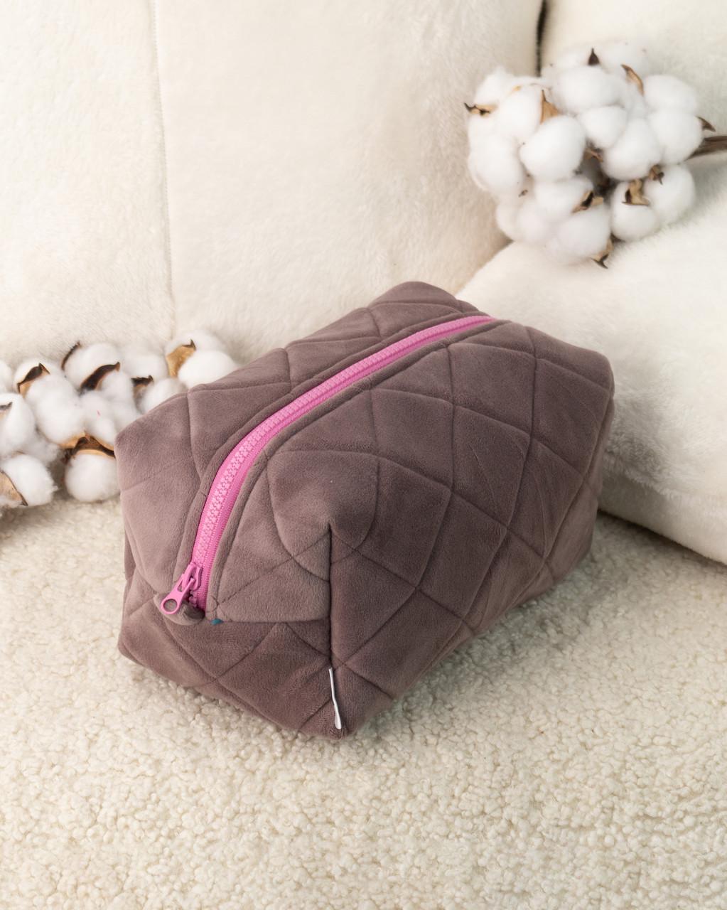 Косметичка велюровая Мокко (2100430788)