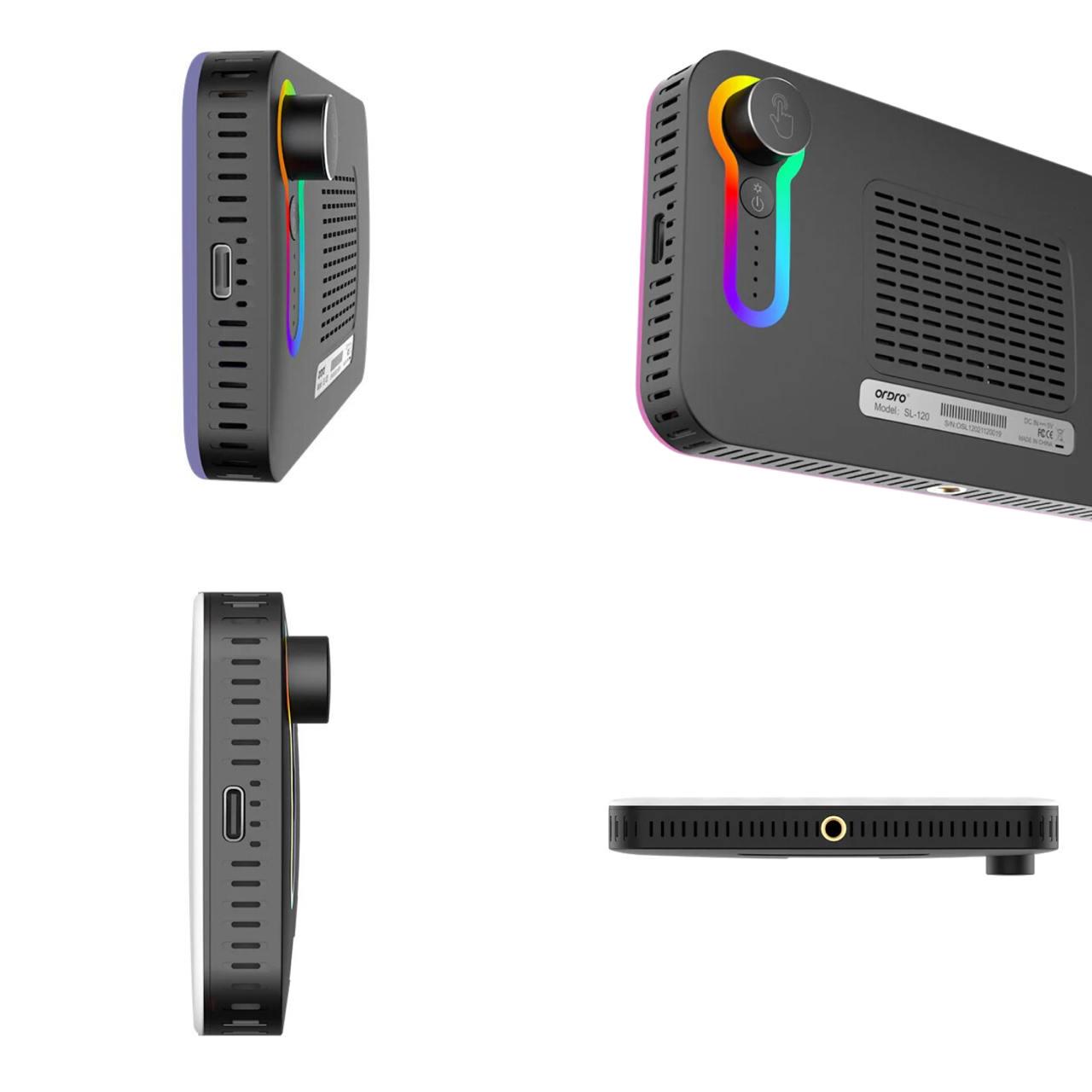 Свет накамерный RGB Ordro SL-120 8W 2500K-10000K CRI≥95 для фото и видео 3000 mAh (778281) - фото 3 Свет накамерный RGB Ordro SL-120 8W 2500K-10000K CRI≥95 для фото и видео 3000 mAh (778281) - фото 3