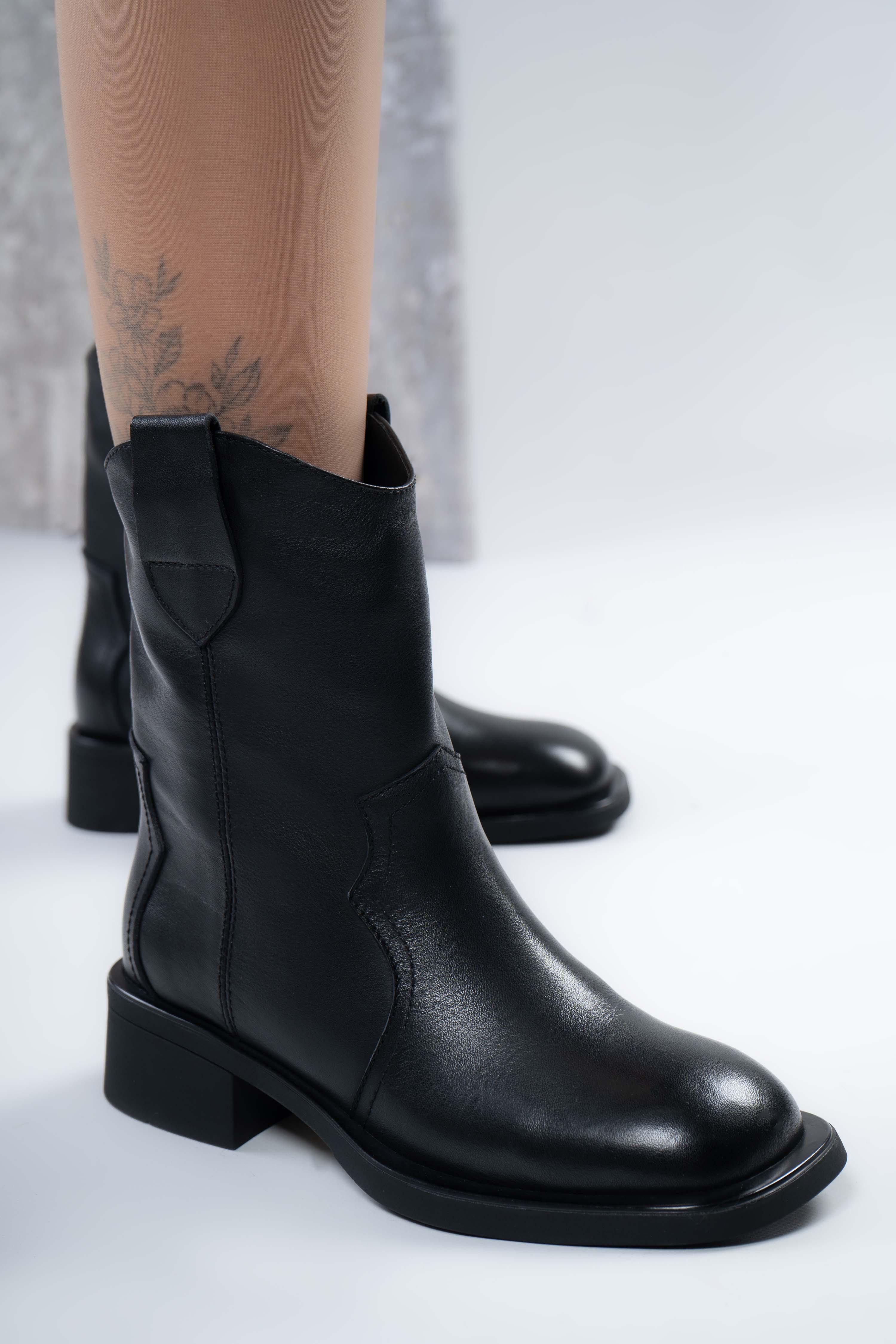 Ботинки женские Where Uwear натуральная кожа р. 40 Черный (346795_40)