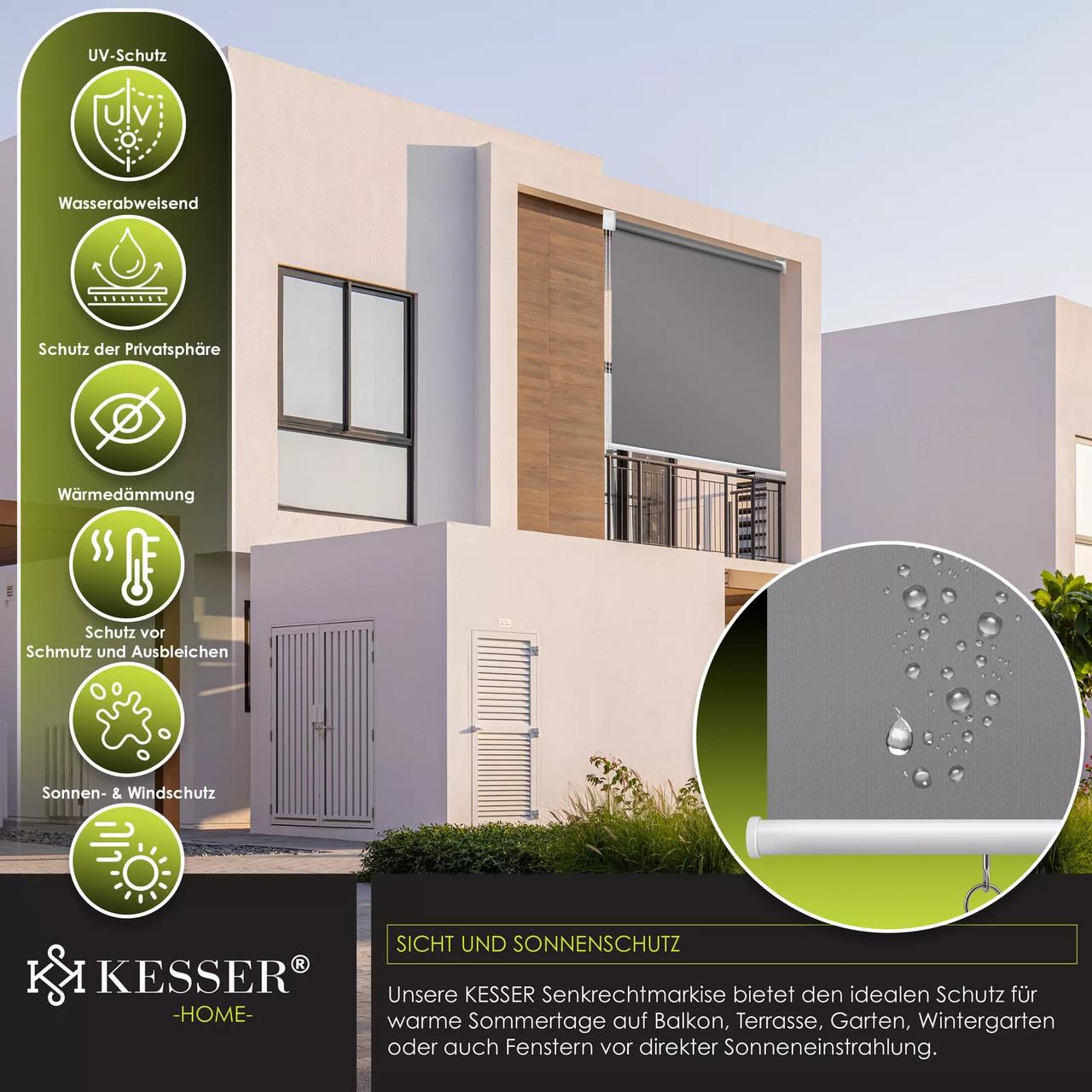 Роллеты солнцезащитные вертикальные KESSER 140х140 см Серый - фото 4 Роллеты солнцезащитные вертикальные KESSER 140х140 см Серый - фото 4