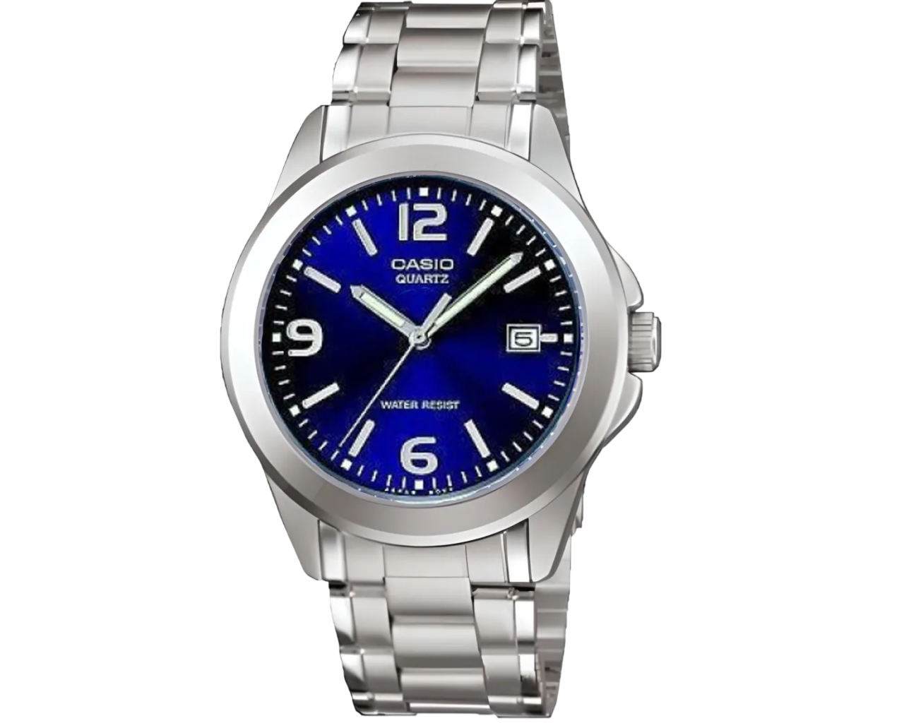 Наручные часы мужские Casio MTP-1215A-2ADF d 38, 4 мм Серебряный (2453039408)