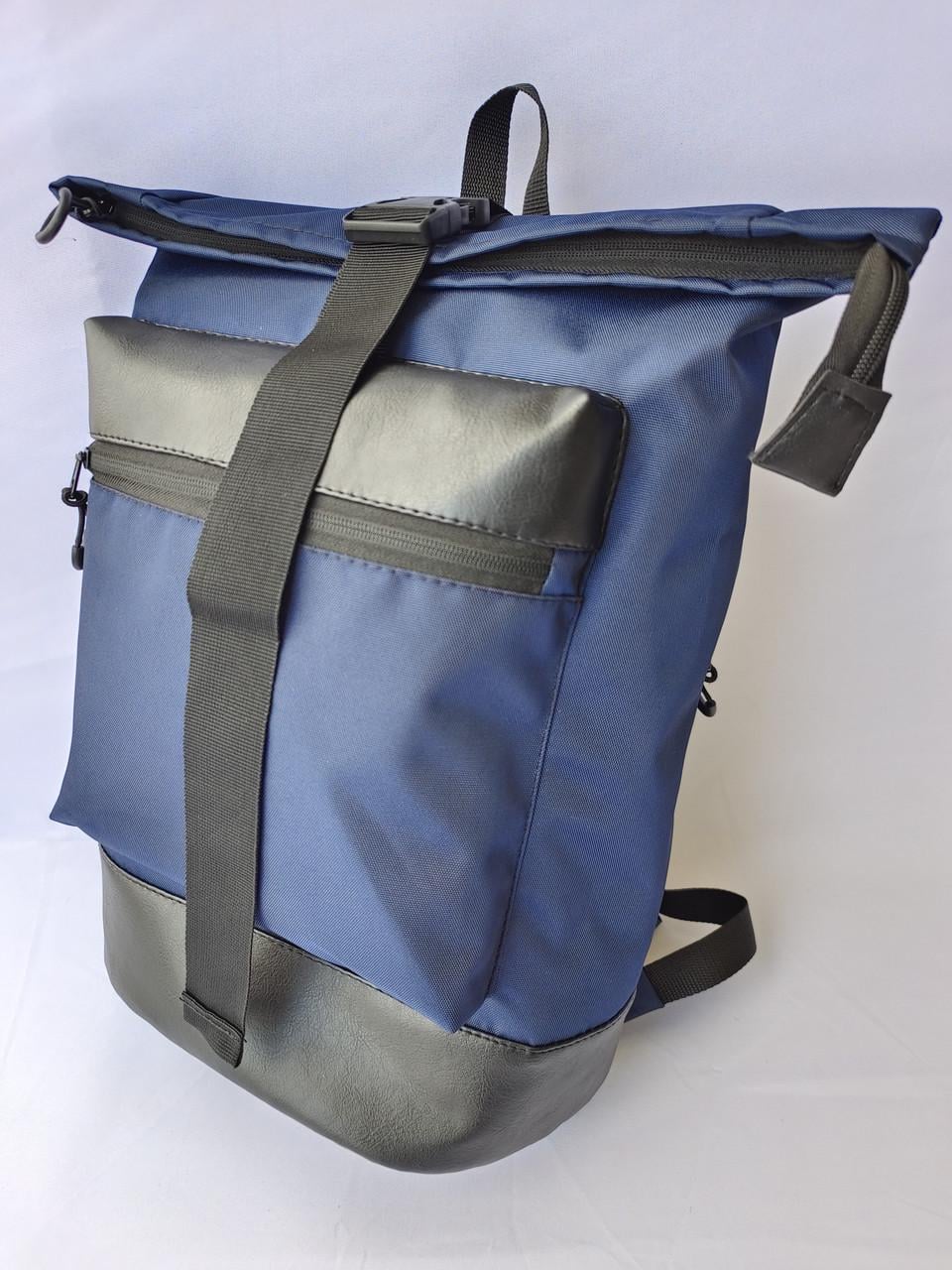 Рюкзак с кожаным дном yka-09-2 Синий (DR015851)