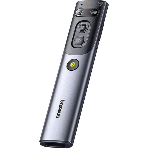 Указка лазерная BASEUS Orange Dot AI Voice Wireless Presenter Red Laser B00231700811-00 Grey