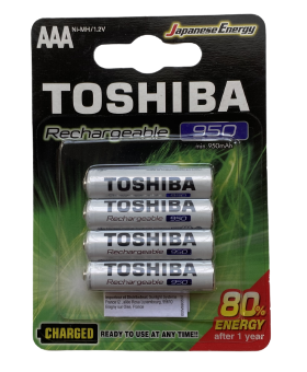 Батарейка-акумулятор TOSHIBA HR3/ААА 950mAh 4 шт.