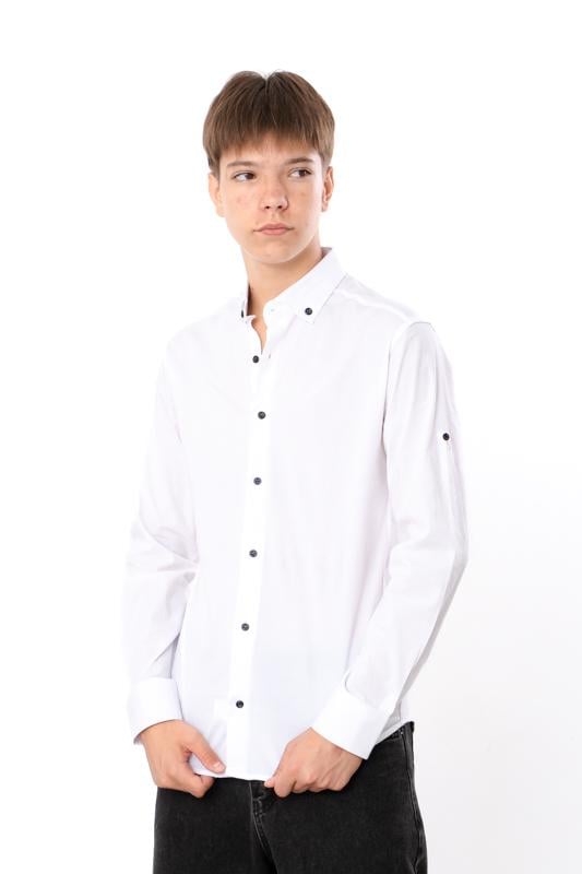 Сорочка для хлопчика юніор Носи Своє XL Білий (10533) - фото 2