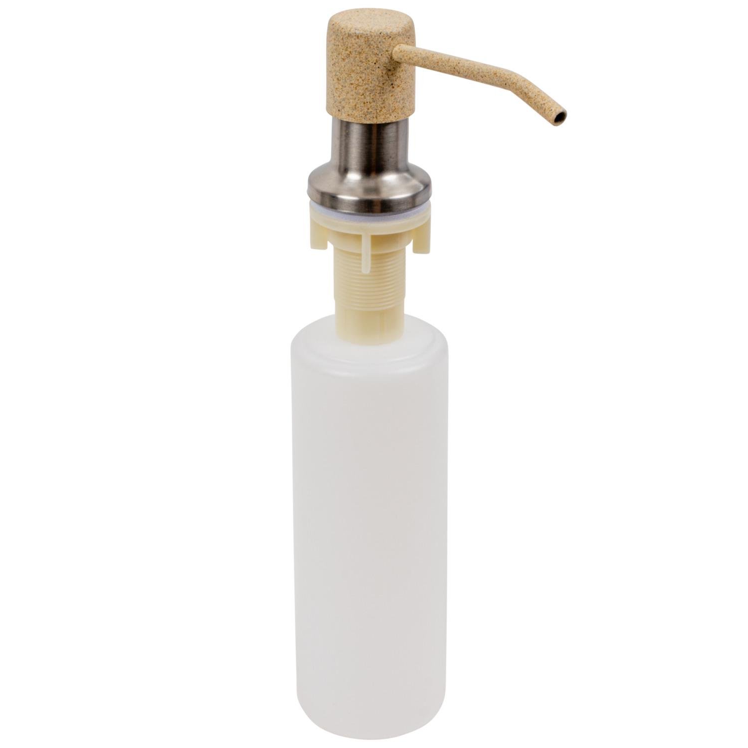 Дозатор врезной для мойки Platinum S02 PLS-A37486 300 мл Бежевый (173067)