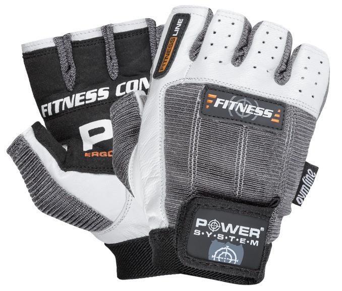 Рукавички для фітнесу Power System PS-2300 Fitness M Grey/White (3019792853)