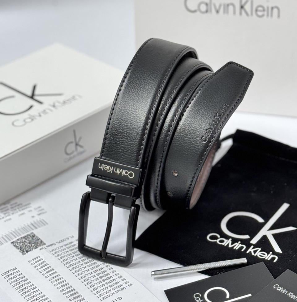 Ремень двусторонний кожаный в подарочной упаковке Черный/Коричневый (452 PTR)