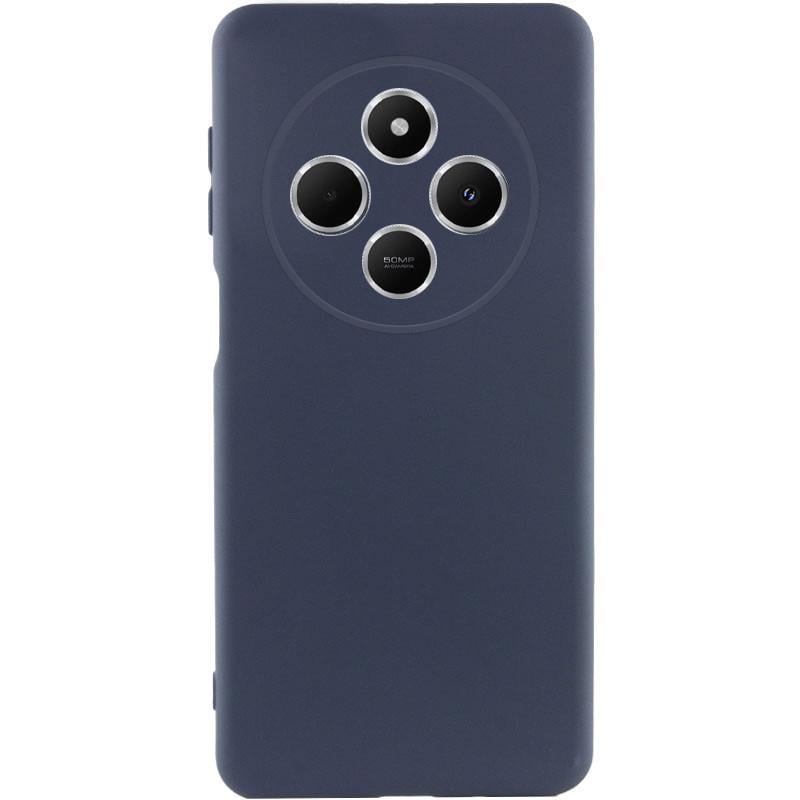 Противоударный чехол Silicone Cover Lakshmi Full Camera (AAA) для Xiaomi Redmi 14C / Poco C75 Темно-синий / Midnight blue