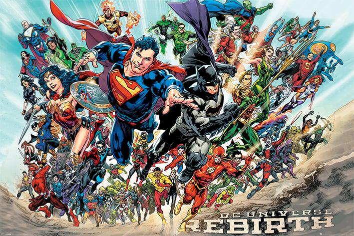 Постер-плакат Ліга Справедливості. Відродження/Justice League. Rebirth 61x91,5 см