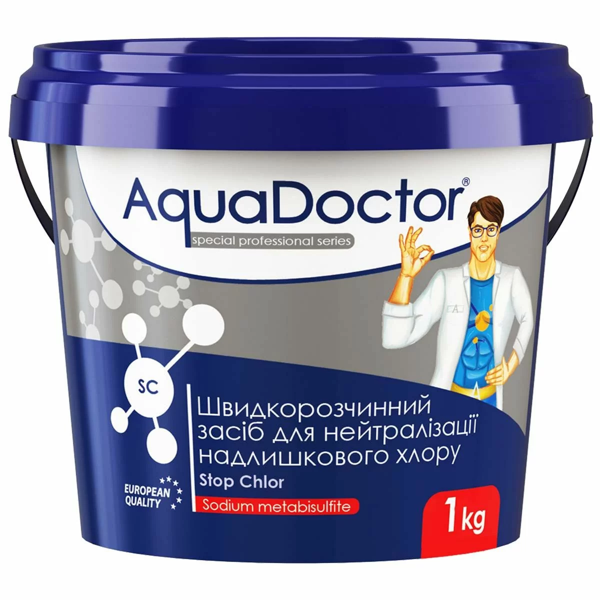 Хімія для басейнів AquaDoctor SC Stop Chlor 1 кг