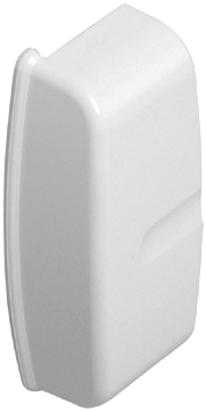 Заглушка UEC КМЗП для плинтусного канала 80x20 мм ПВХ Белый (CKK11D-Z-080-020-K01)