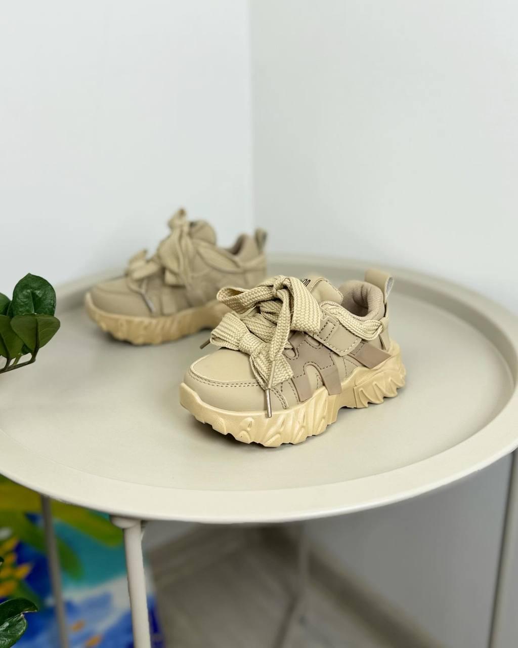 Кроссовки детские р. 28 Бежевый (1243) - фото 8
