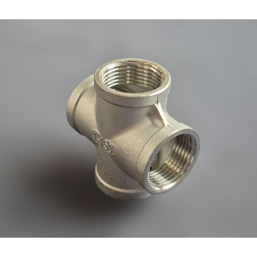 Крестовина DN25 ВР BSPP равнопроходная н/ж сталь AISI304 Class 150 1" (29510280) - фото 5 Крестовина DN25 ВР BSPP равнопроходная н/ж сталь AISI304 Class 150 1" (29510280) - фото 5