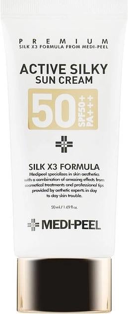 Крем сонцезахисний MEDI-PEEL Active Silky Sun Cream SPF50+/PA+++ 50 мл (8809409341545)