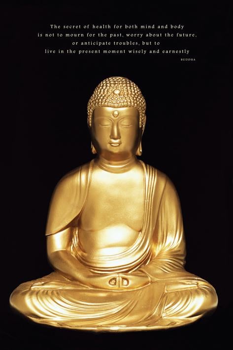 Постер плакат Будда/Buddha 61x91,5 см