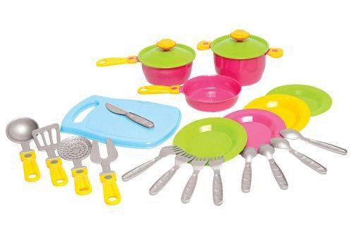 Набір посуду з дощечкою 23 предмета (373)