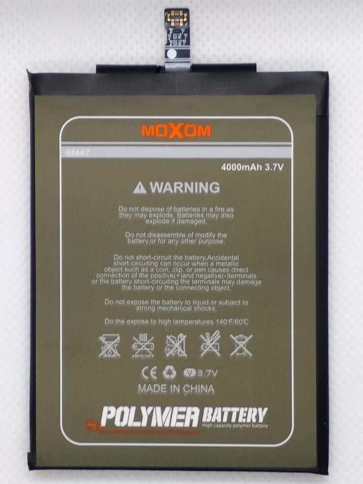 Аккумулятор Moxom для Xiaomi Redmi 4X/3/3S/3X 4000 mah (BM47)