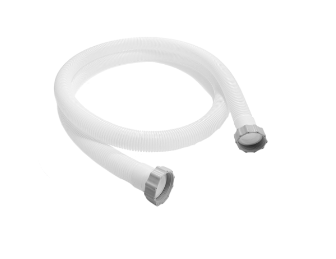 Шланг гофрований з гайками 3 м Білий (132-9-11010)