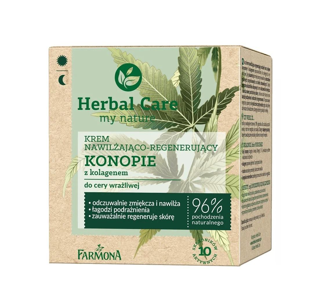 Крем для обличчя Herbal Care Farmona конопляний 50 мл (5900117972892) - фото 1