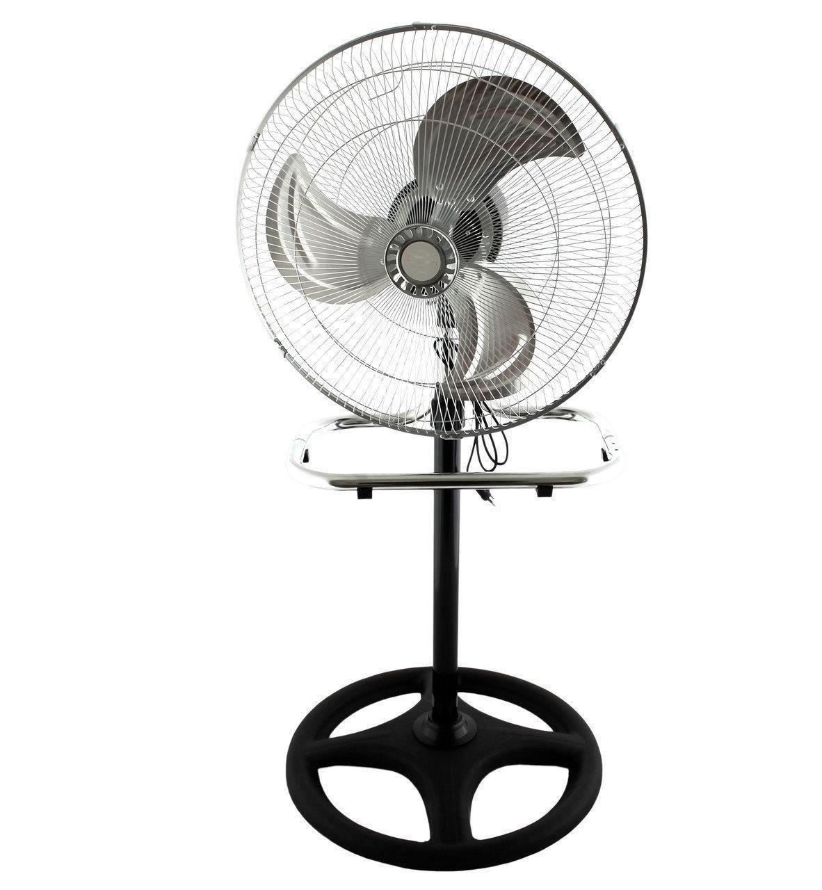 Вентилятор напольный Wimpex 1807 с 3 скоростями Черный (GR-04414)