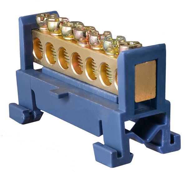 Шина нулевая АСКО-УКРЕМ на Din-рейку BC-507 6х9 7 отверстий (28679487)