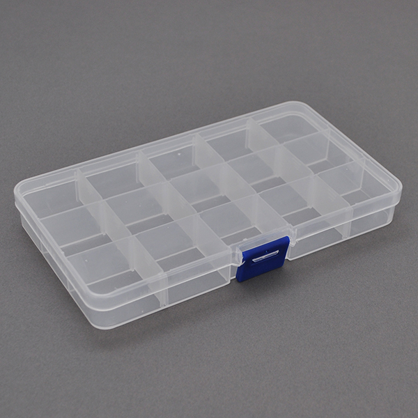 Ящик-органайзер для радиодеталей пластмассовый 175х25х100 мм (YUT_V3416)