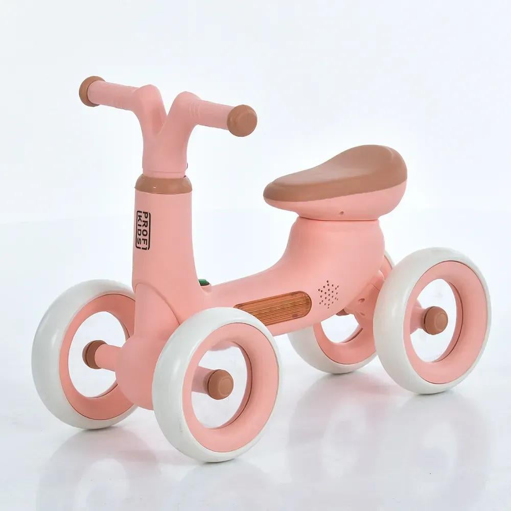 Беговел-толокар Profi Kids музыка/подсветка колеса 10" Малиновый (1053-5 MВВ)