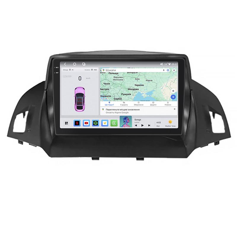 Автомагнітола штатна Lesko QLED CarPlay/4G/Wi-Fi/GPS/360° для Ford C-MAX II 2010-2015 4/64Gb 9" (2316314325)