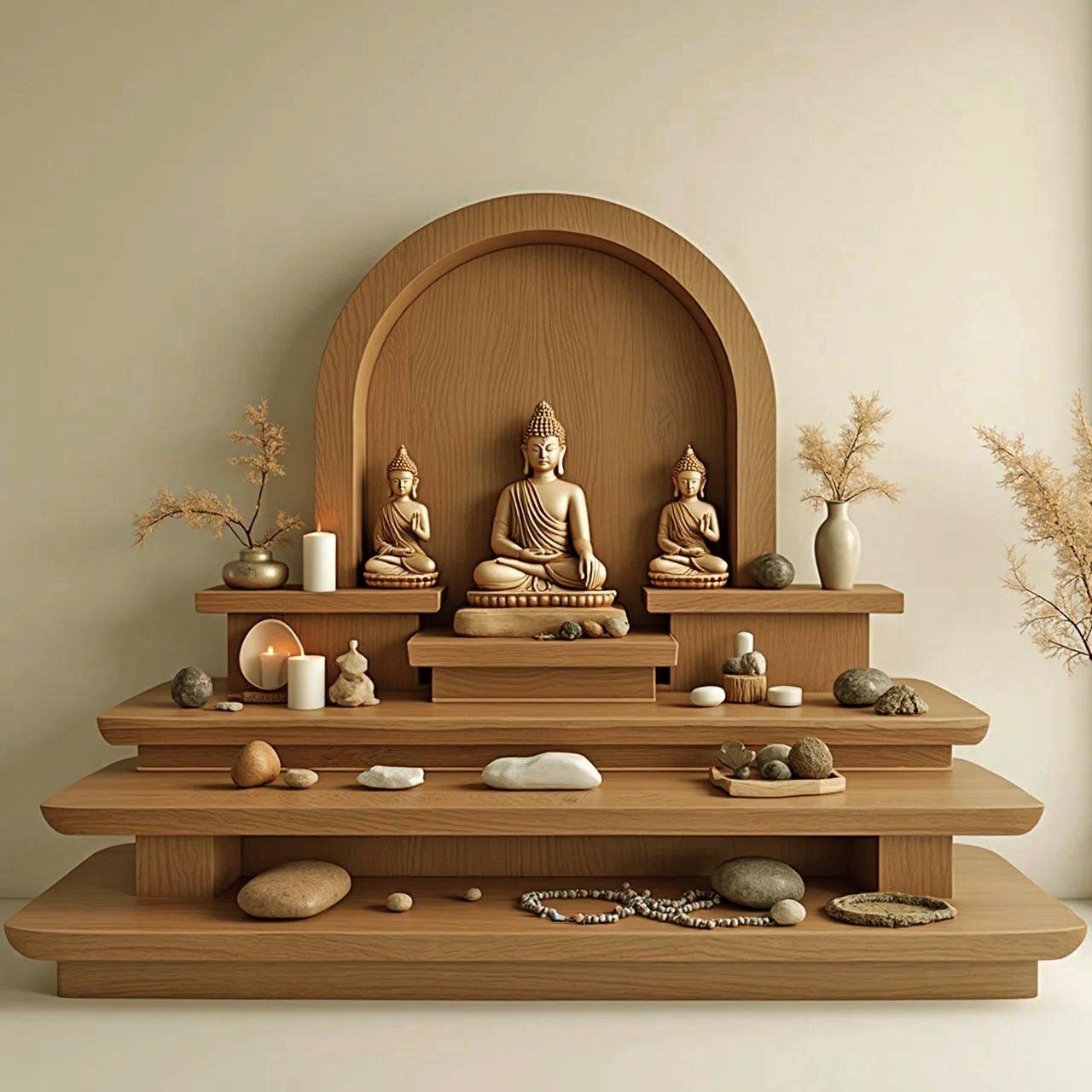 Вівтар для медитації з дерева Сандрамо Сієна (ЛАТ-007005)