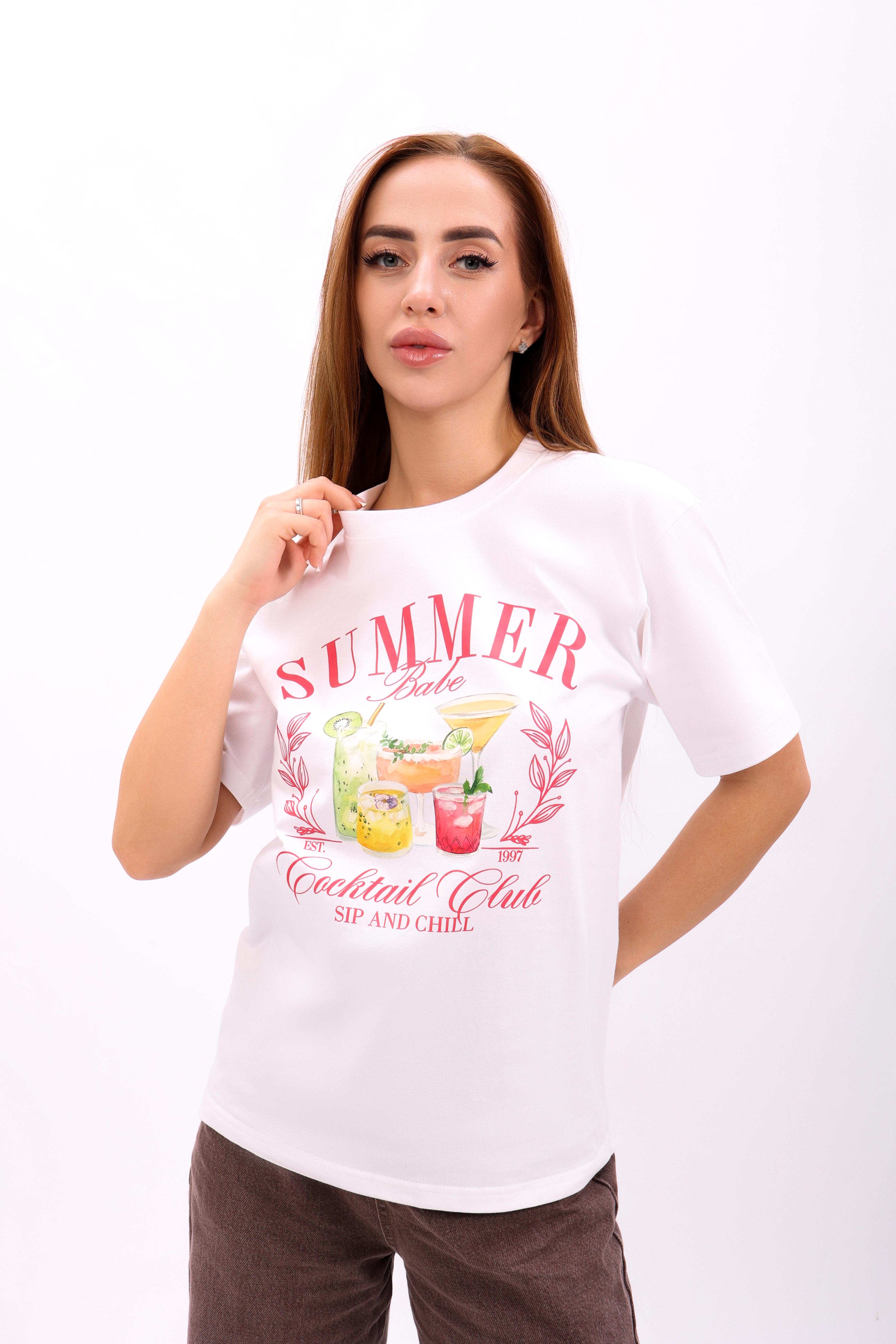 Футболка женская Where Uwear 347120 L Белый (347120_L)