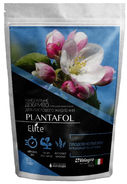 Удобрение комплексное минеральное для плодовых культур бутонизация и цветение Valagro Plantafol Elite NPK 10.54.10 100 г