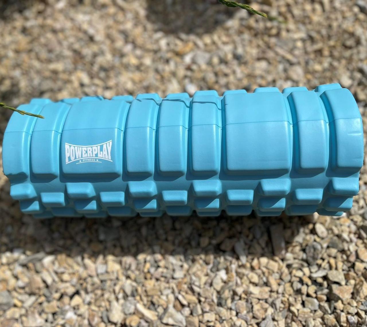 Ролик масажний PowerPlay 4025 Massage Roller 33x15 см Синій (A-013234) - фото 8