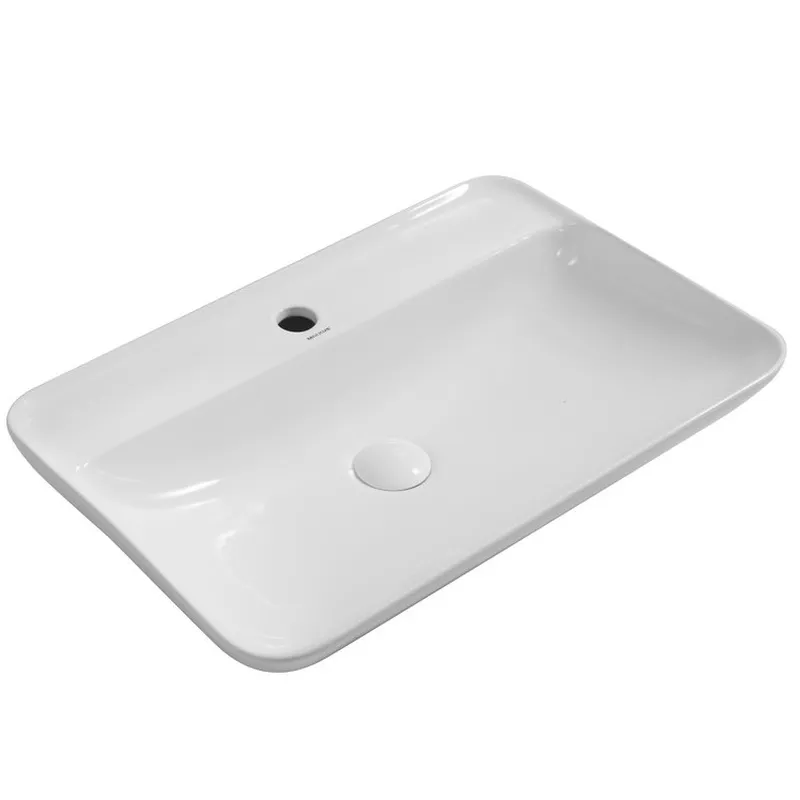 Раковина накладна MIXXUS PREMIUM BEVEL-0203 600х405х120 мм з отвором під змішувач (MP6513)