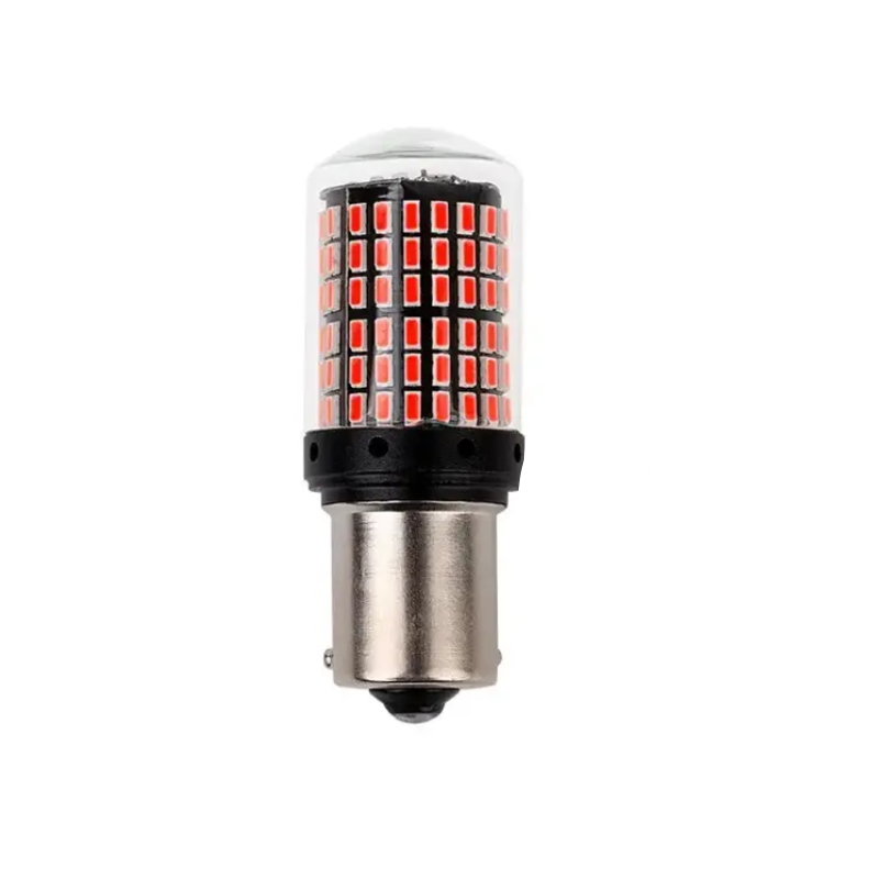 Автомобильная лампа CAN 144 smd BAY15D 15W 12-24V Красный (00282)
