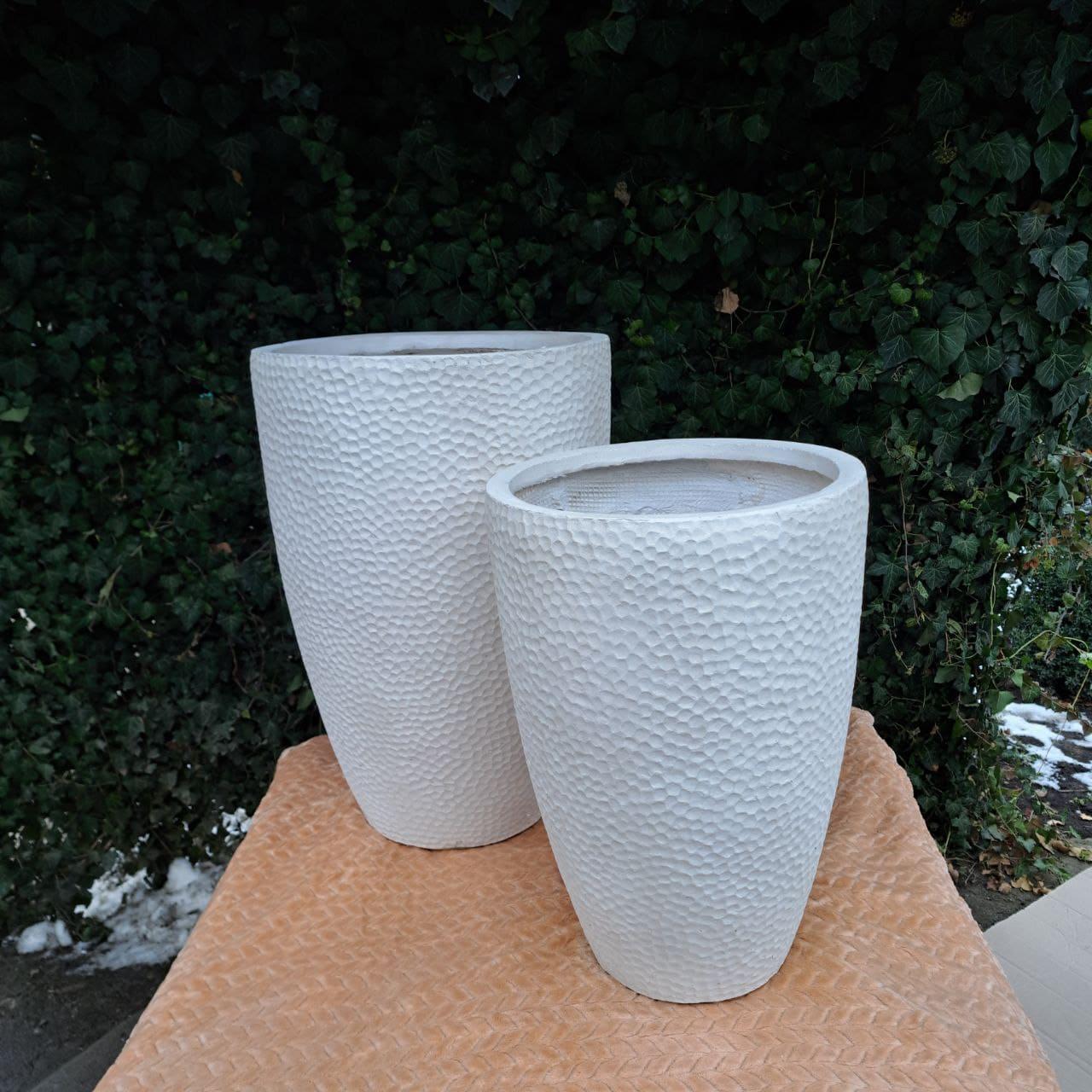 Набор кашпо Engard Нейс 35x35x50/43x43x61 см Белый - фото 2 Набор кашпо Engard Нейс 35x35x50/43x43x61 см Белый - фото 2