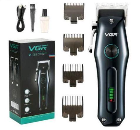 Машинка для волосся VGR V-969 Professional 4 насадки LED Display (2271720467)