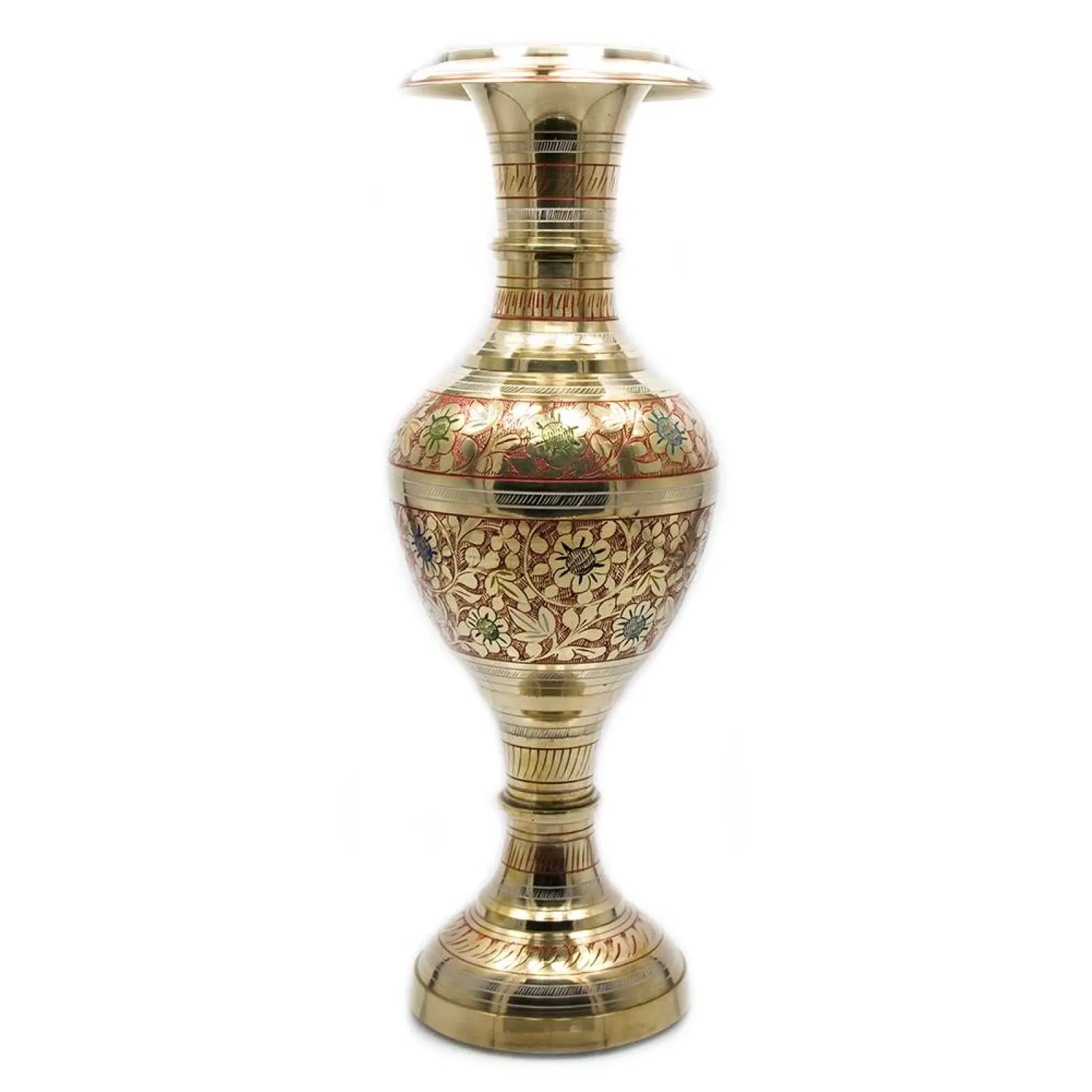 Ваза бронзова 36х11,5х11,5 см (23526)