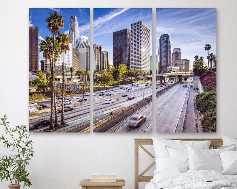 Модульная картина KIL Art Улица Майами-Бич на холсте из трех частей 156x100 см (M3_XL_424)