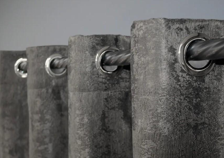 Комплект штор на люверсах Sultan XO жаккард 1,5х2,5 м 2 шт. Темно-серый (1558ш 37-0182) - фото 6 Комплект штор на люверсах Sultan XO жаккард 1,5х2,5 м 2 шт. Темно-серый (1558ш 37-0182) - фото 6