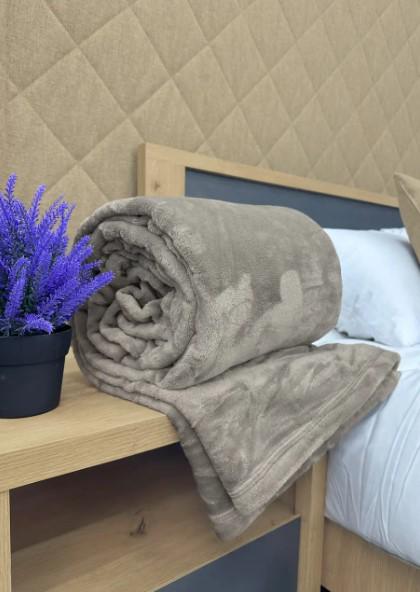 Покрывало из велсофта без принта Decorator WellSoft 150х210 см Серый (87-271 1,5) - фото 7