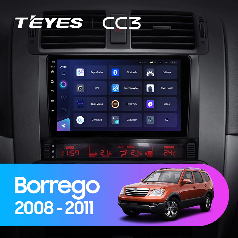 Автомагнитола штатная Teyes CC3 для Kia Borrego 2008-2011 Android CC3 6+128G Wi-Fi+4G (1717613822) - фото 3