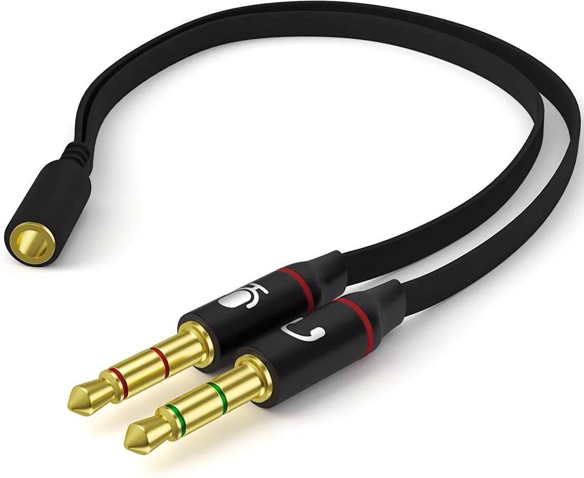 ᐉ Аудио переходник AUX 4 pin на 3 pin Addap AJA-02 с раздвоенным ...