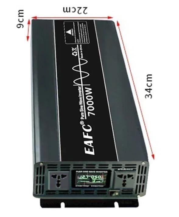 Инвертор автомобильный Power POS EAFC DC-AC 12V-220V 5000 W 5 кВт чистая синусоида - фото 4